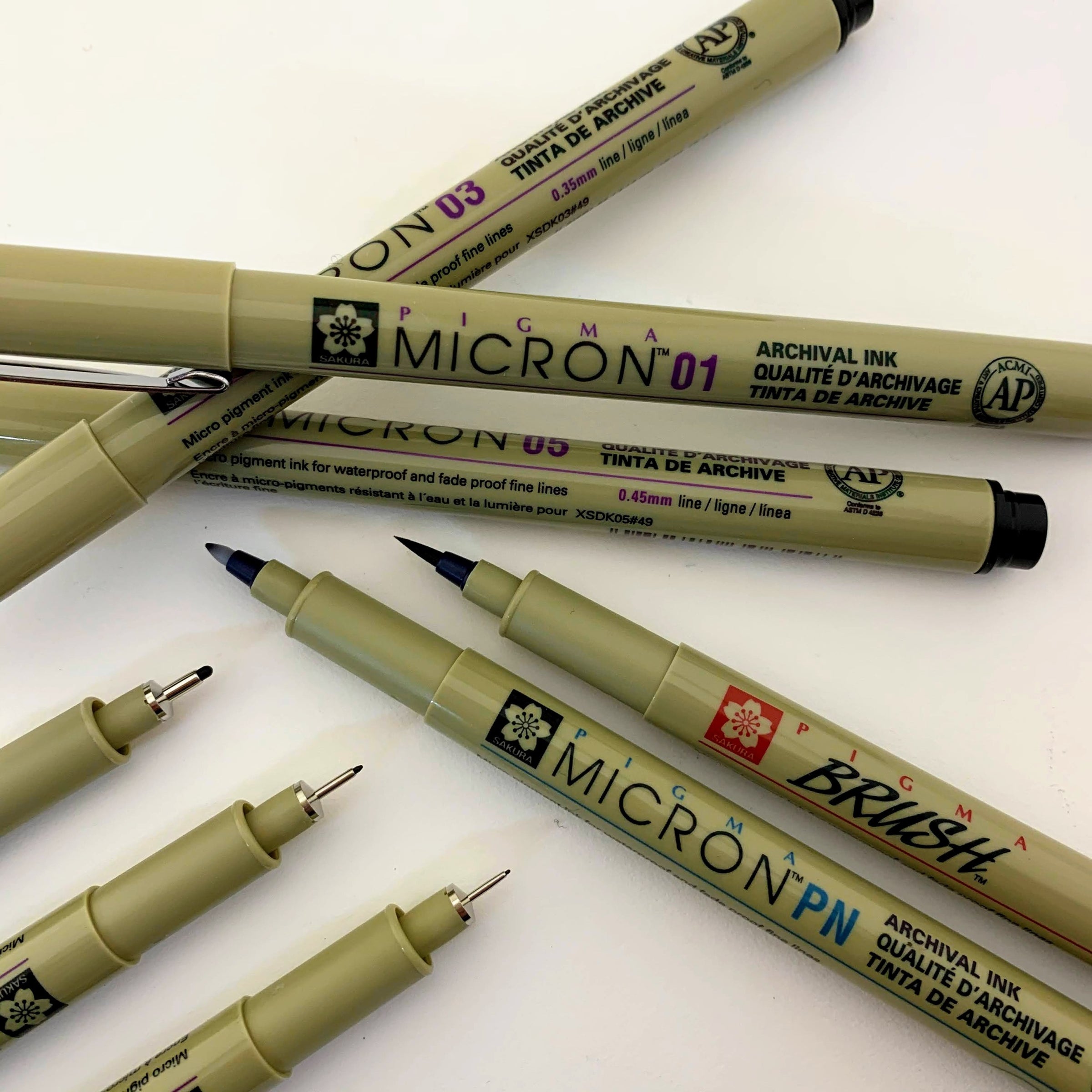 Pigma Micron Technical Pens - Colored Ink